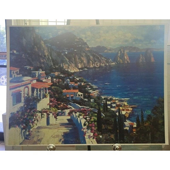 Vintage HOWARD BEHRENS LANDSCAPE GICLEE PRINT